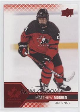 2022 Upper Deck Team Canada Juniors - [Base] - Red Foil #38 - Men's U-18 - Matthew Morden