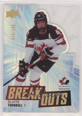2022 Upper Deck Team Canada Juniors - Breakouts #TCB-18 - Blayre Turnbull /100