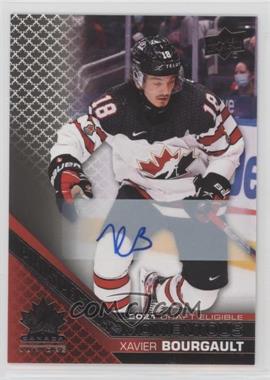 2022 Upper Deck Team Canada Juniors - Prospectus Momentous - Autographs #PM-29 - Xavier Bourgault