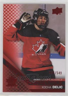 2022 Upper Deck Team Canada Juniors - Prospectus Momentous - Electric Red #PM-25 - Kocha Delic /549