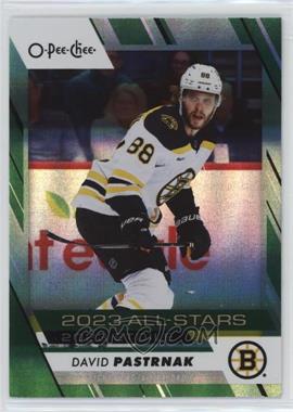 2023-24 O-Pee-Chee - [Base] - Green Rainbow #505 - All-Star - David Pastrnak /33