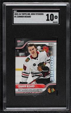 2023-24 Topps Now NHL Stickers - [Base] #1 - Connor Bedard /29357 [SGC 10 GEM]