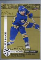 Rookie Debut - (Nov. 10, 2023) - Matt Savoie Makes NHL Debut as the Buffalo Sab…