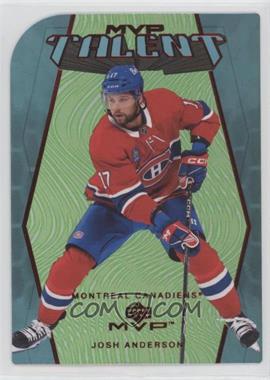 2023-24 Upper Deck MVP - Colors and Contours - Green #MT-8 - Josh Anderson /20