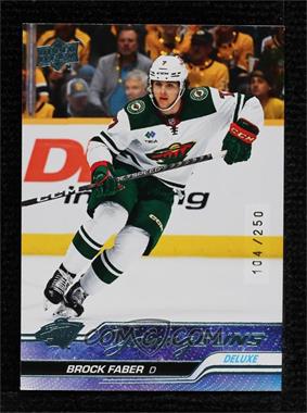 2023-24 Upper Deck Series 1 - [Base] - Deluxe #215 - Young Guns - Brock Faber /250 [EX to NM]