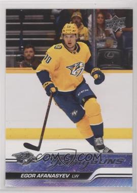 2023-24 Upper Deck Series 1 - [Base] #226 - Young Guns - Egor Afanasyev