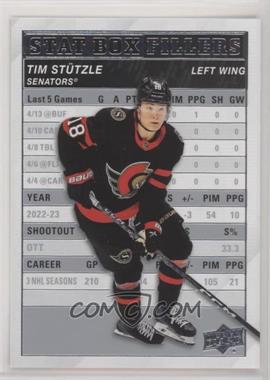 2023-24 Upper Deck Series 1 - Stat Box Fillers #SB-5 - Tim Stutzle