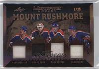 Mark Messier, Grant Fuhr, Paul Coffey, Jari Kurri #/25