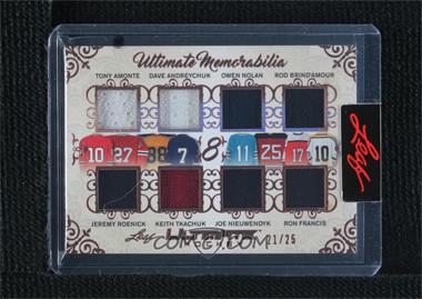 2023 Leaf Ultimate - Ultimate Memorabilia 8 - Bronze Spectrum #UM8-1 - Tony Amonte, Dave Andreychuk, Owen Nolan, Rod Brind'Amour, Jeremy Roenick, Keith Tkachuk, Joe Nieuwendyk, Ron Francis /25 [Uncirculated]