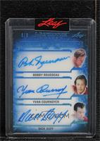 Bobby Rousseau, Yvan Cournoyer, Dick Duff [Uncirculated] #/6