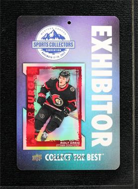 2023 Upper Deck Sports Card & Memorabilia Expo Badges - [Base] #_RIGR - Exhibitor - Ridly Greig, Connor Bedard
