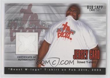 2003 Epoch Bob Sapp Cards Set - Jersey Shirt #JERSEY-E - Bob Sapp /700