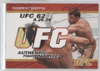 2009 Topps UFC - Authentic Fight Mat Relic #FM-FG - Forrest Griffin