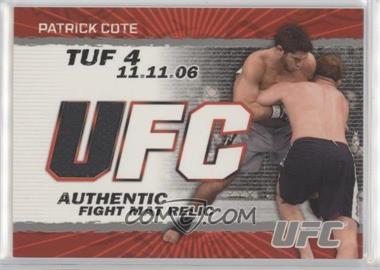 2009 Topps UFC - Authentic Fight Mat Relic #FM-PC - Patrick Cote [Good to VG‑EX]