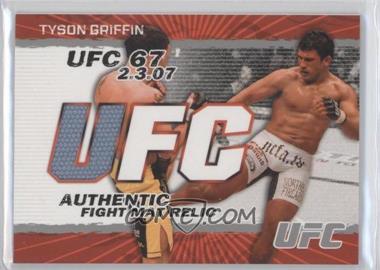 2009 Topps UFC - Authentic Fight Mat Relic #FM-TG - Tyson Griffin