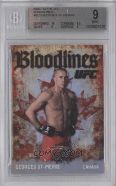 2009 Topps UFC - Bloodlines #BL-5 - Georges St-Pierre [BGS 9 MINT]