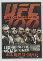 UFC100 (Brock Lesnar, Frank Mir, Georges St-Pierre, Thiago Alves, Dan Henderson…