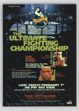 2009 Topps UFC - Fight Poster Review #FPR-UFC12 - UFC 12