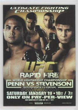 2009 Topps UFC - Fight Poster Review #FPR-UFC80 - UFC80 (B.J. Penn, Joe Stevenson)