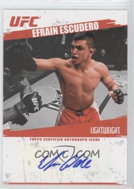 2009 Topps UFC - Fighter Autographs #FA-EE - Efrain Escudero