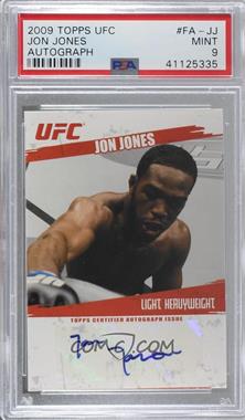 2009 Topps UFC - Fighter Autographs #FA-JJ - Jon "Bones" Jones (Jon Jones) [PSA 9 MINT]