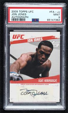 2009 Topps UFC - Fighter Autographs #FA-JJ - Jon "Bones" Jones (Jon Jones) [PSA 9 MINT]