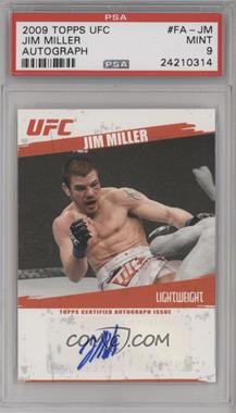 2009 Topps UFC - Fighter Autographs #FA-JM - Jim Miller [PSA 9 MINT]