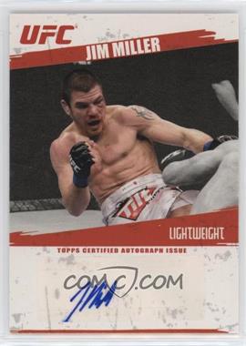 2009 Topps UFC - Fighter Autographs #FA-JM - Jim Miller