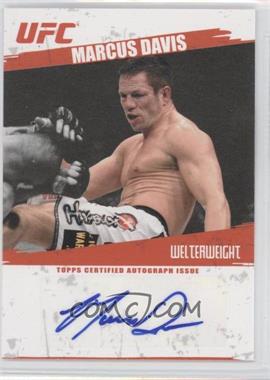 2009 Topps UFC - Fighter Autographs #FA-MD - Marcus Davis
