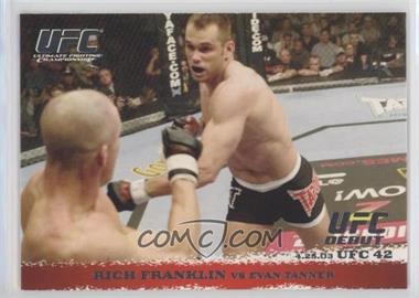 2009 Topps UFC Round 1 - [Base] #14 - Rich Franklin vs Evan Tanner