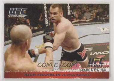 2009 Topps UFC Round 1 - [Base] #14 - Rich Franklin vs Evan Tanner