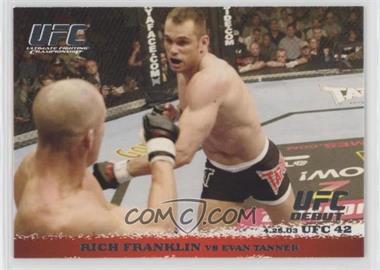 2009 Topps UFC Round 1 - [Base] #14 - Rich Franklin vs Evan Tanner