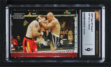 2009 Topps UFC Round 1 - [Base] #34 - Brandon Vera vs Fabiano Scherner [CSG 9 Mint]