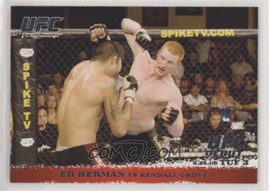 2009 Topps UFC Round 1 - [Base] #44 - Ed Herman vs Kendall Grove