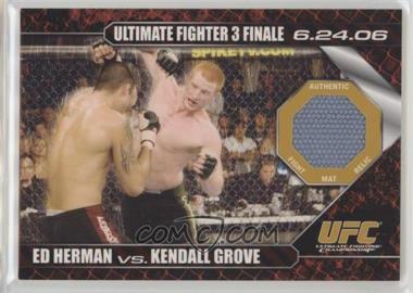 2009 Topps UFC Round 1 - Debut Mat Relics - Gold #DM-HG - Ed Herman vs Kendall Grove /88