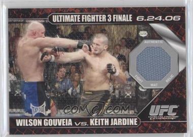 2009 Topps UFC Round 1 - Debut Mat Relics #DM-GJ - Wilson Gouveia vs Keith Jardine