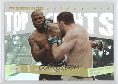 2009 Topps UFC Round 1 - Top 10 Fights of 2008 - Gold #TT3 - Griffin vs Jackson /88