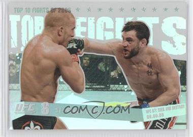2009 Topps UFC Round 1 - Top 10 Fights of 2008 #TT 22 - St-Pierre vs Fitch