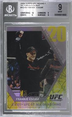 2009 Topps UFC Round 1 - Victorious Debuts #VD19 - Frankie Edgar [BGS 9 MINT]