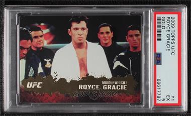 2009 Topps UFC Round 2 - [Base] - Gold #1 - Royce Gracie [PSA 5 EX]