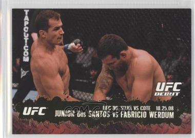 2009 Topps UFC Round 2 - [Base] - Gold #108 - UFC Debut - Junior Dos Santos vs Fabricio Werdum