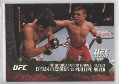 2009 Topps UFC Round 2 - [Base] - Gold #117 - UFC Debut - Efrain Escudero vs Phillipe Nover