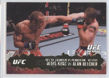 2009 Topps UFC Round 2 - [Base] - Gold #122 - UFC Debut - Denis Kang vs Alan Belcher