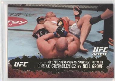 2009 Topps UFC Round 2 - [Base] - Gold #127 - UFC Debut - Mike Ciesnolevicz vs Neil Grove