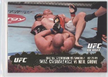 2009 Topps UFC Round 2 - [Base] - Gold #127 - UFC Debut - Mike Ciesnolevicz vs Neil Grove