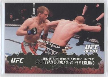 2009 Topps UFC Round 2 - [Base] - Gold #128 - UFC Debut - Evan Dunham vs Per Eklund