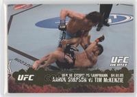 UFC Debut - Aaron Simpson vs Tim McKenzie