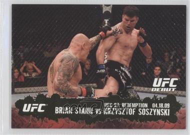 2009 Topps UFC Round 2 - [Base] - Gold #135 - UFC Debut - Brian Stann vs Krzysztof Soszynski