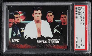 2009 Topps UFC Round 2 - [Base] - Silver #1 - Royce Gracie /188 [PSA 8 NM‑MT]