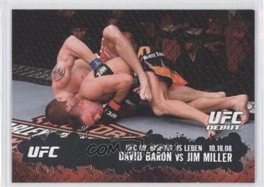 2009 Topps UFC Round 2 - [Base] #106 - UFC Debut - David Baron vs Jim Miller